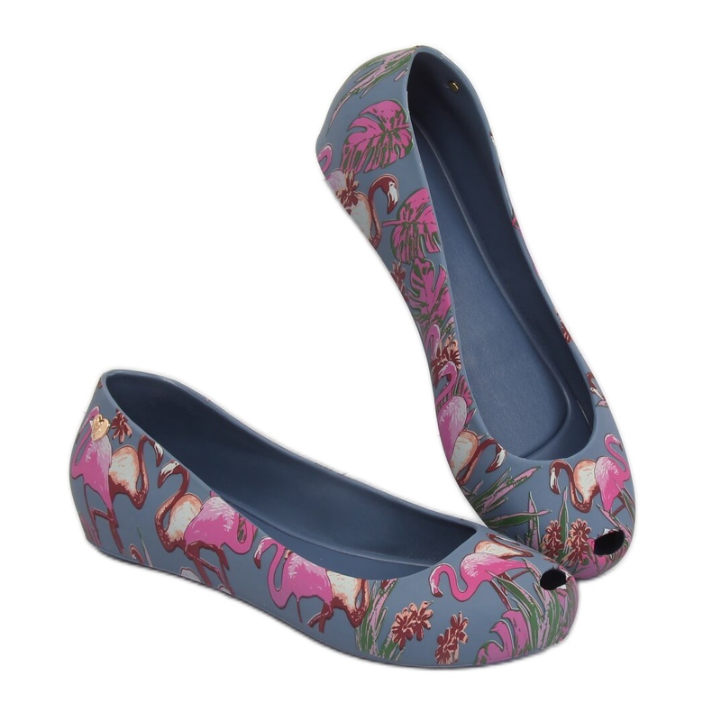 Meliski aux flamants roses bleu marine CK85 Bleu violet multicolore 1 Meliski aux flamants roses bleu marine CK85 Bleu violet multicolore 1