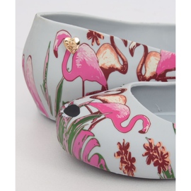 Meliski avec des flamants roses gris CK85 Gris violet multicolore 1