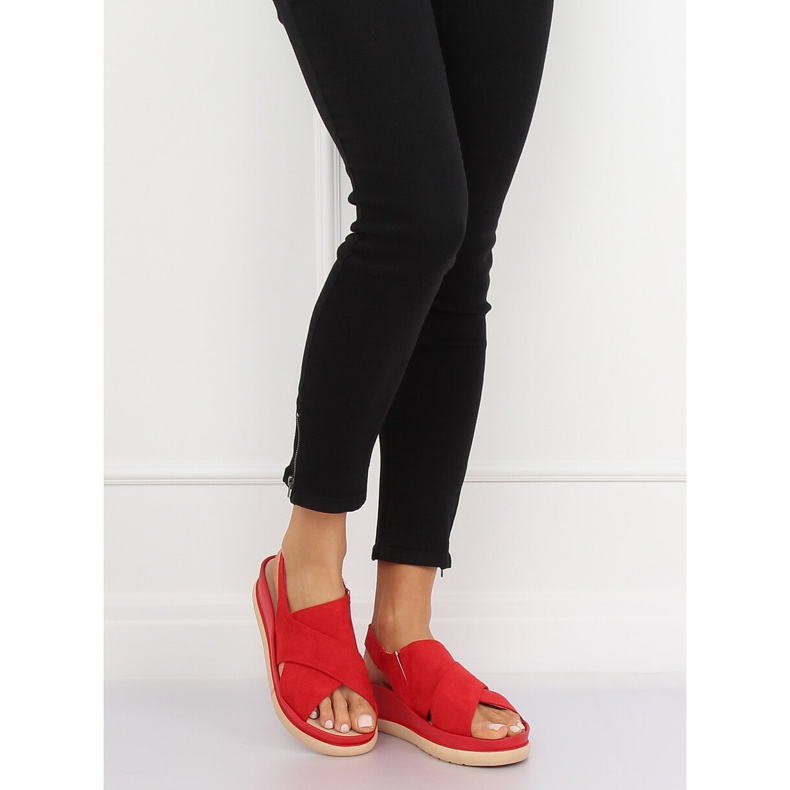 Sandales pour femmes rouges G-202 Rouge 2