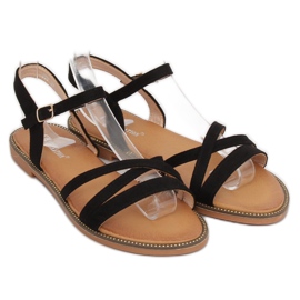 Sandales femme noires S55 Noir le noir 2