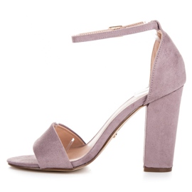Seastar Sandales en daim sur un bar violet 5