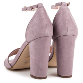 Seastar Sandales en daim sur un bar violet 6