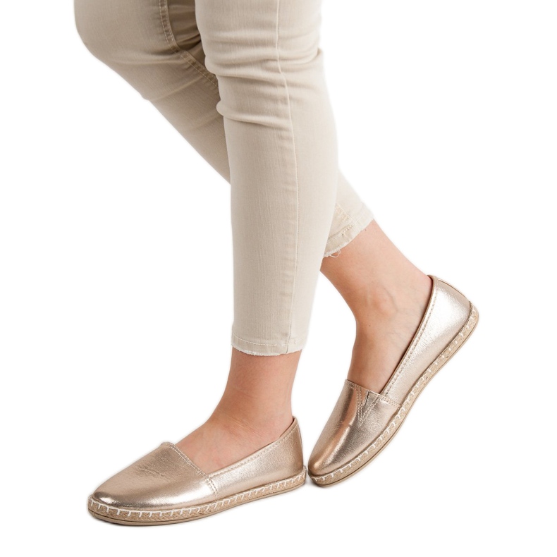 New Tlck Espadrilles dorées 2