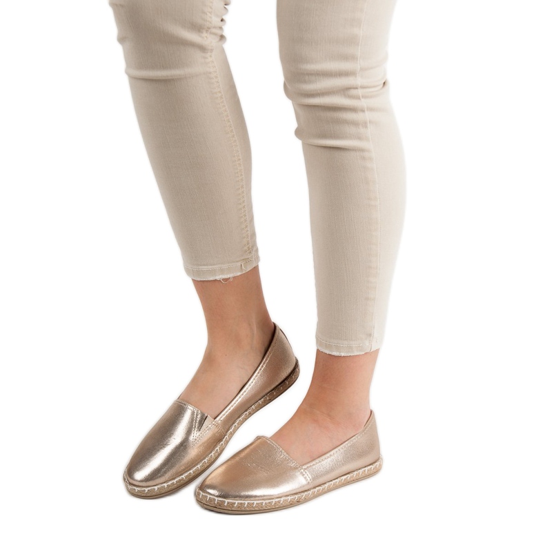 New Tlck Espadrilles dorées d'or 1 New Tlck Espadrilles dorées d'or 1