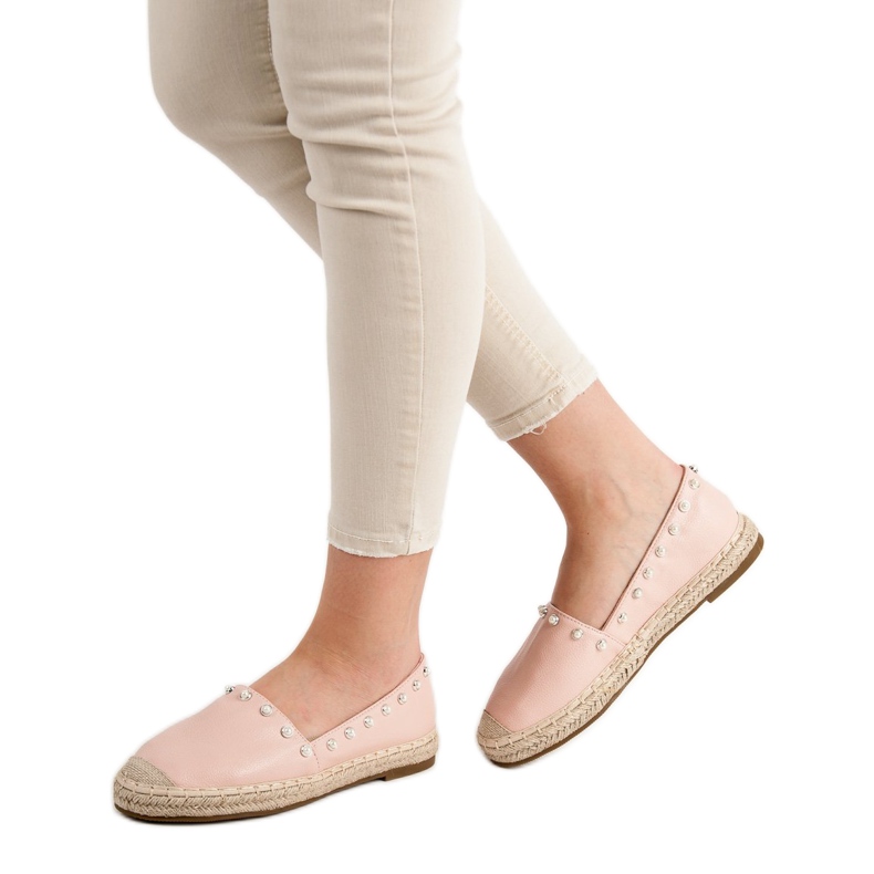 Erynn Espadrilles Avec Perles rose 1