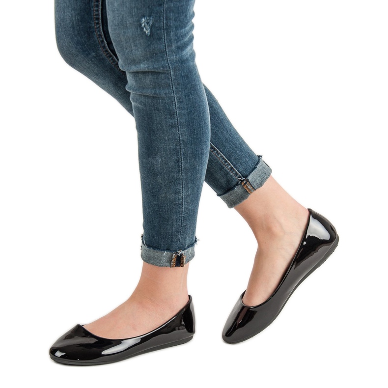 GUAPISSIMA Ballerines laquées le noir 1