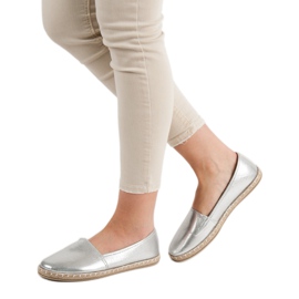 New Tlck Espadrilles en argent gris 2