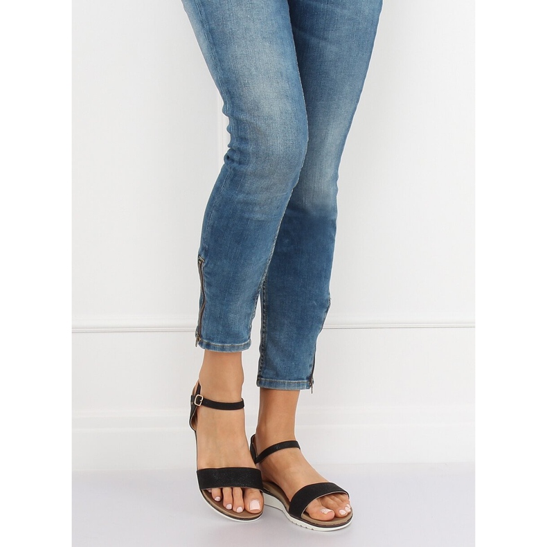 Sandales noires pour femmes S18-33 Noir le noir 1