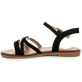 Ch. Creation Sandales en daim le noir 3
