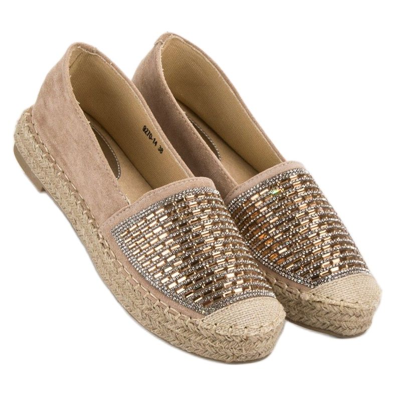 Vices Espadrilles Avec Étaux En Zircon Cubique brun 2