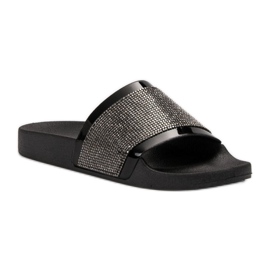 Chaussons VICES avec zircone cubique le noir 1