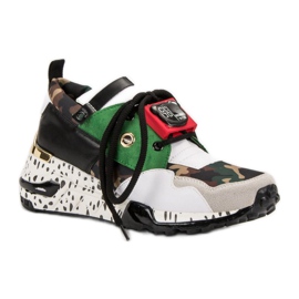 Baskets tendance VICES blanche multicolore 7