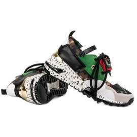 Baskets tendance VICES blanche multicolore 1