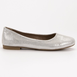 Ballerines VINCEZA en cuir gris 2