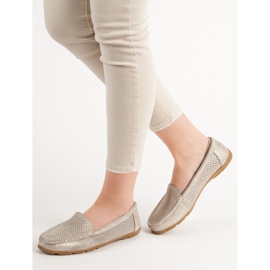 Mocassins en cuir VINCEZA jaune 3