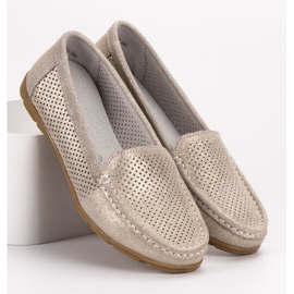 Mocassins en cuir VINCEZA jaune 4
