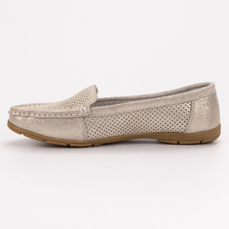 Mocassins en cuir VINCEZA jaune 1