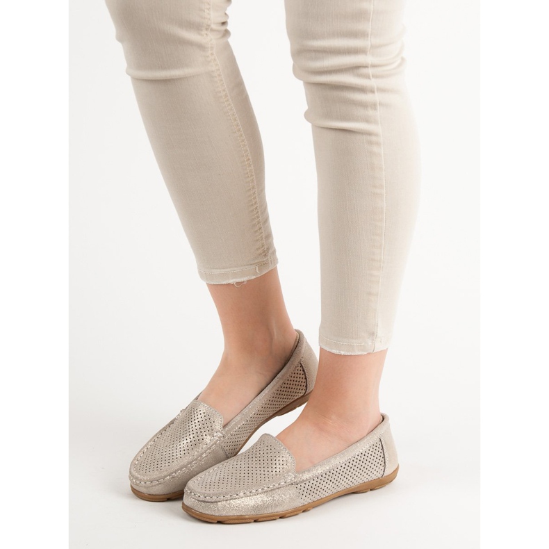 Mocassins en cuir VINCEZA jaune 2