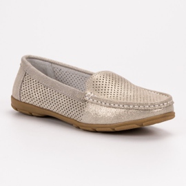 Mocassins en cuir VINCEZA jaune 7