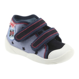Befado baskets chaussures pour enfants 212P057 rouge bleu marine bleu 1