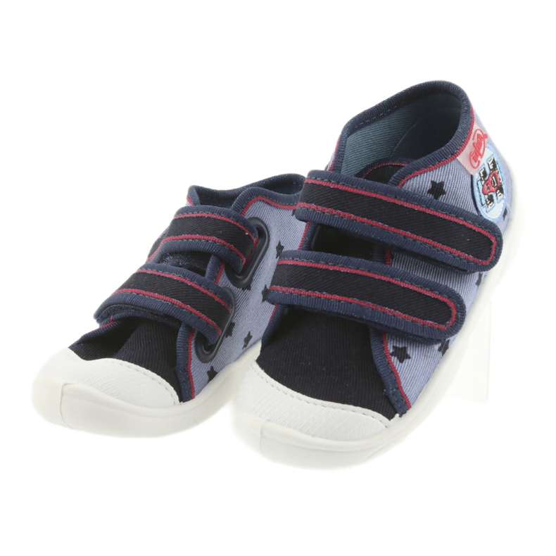 Befado baskets chaussures pour enfants 212P057 rouge bleu marine bleu 3