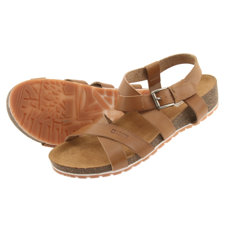 Sandales femme Big Star camel 274A010 brun 4