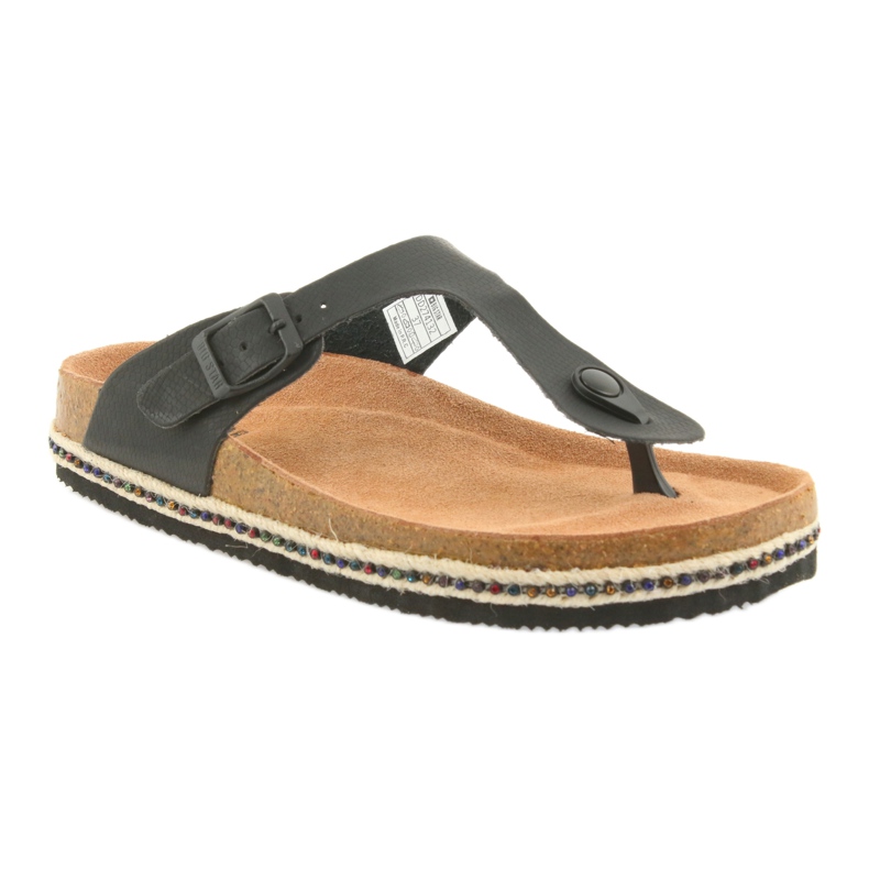 Chaussons profilés pour femmes Big Star 274132 noir le noir 1