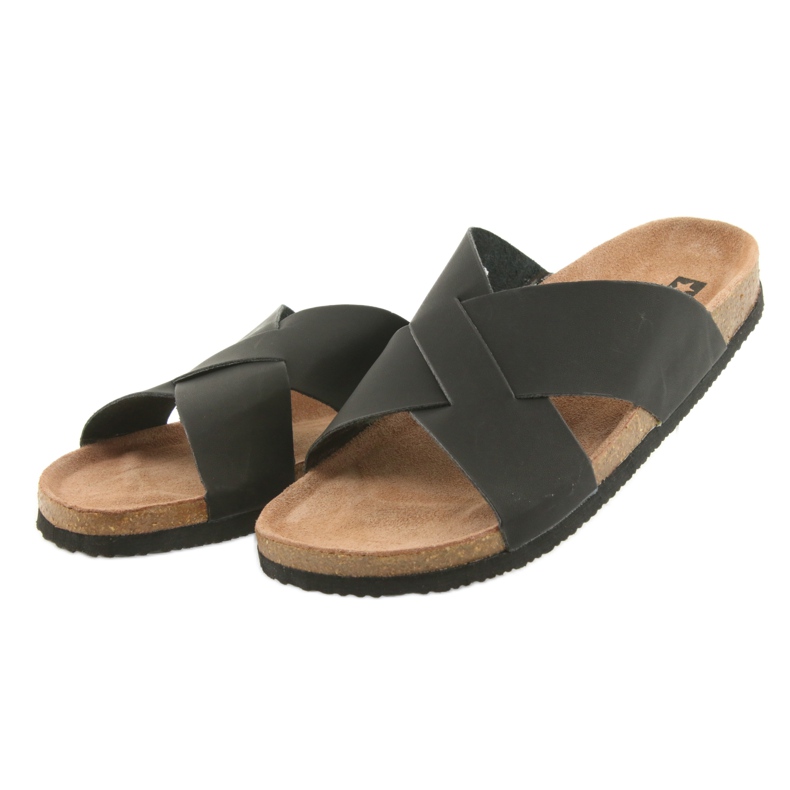 Chaussons profilés pour hommes Big Star 174603 noirs le noir 3 Chaussons profilés pour hommes Big Star 174603 noirs le noir 3