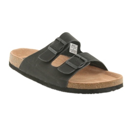 Chaussons profilés pour hommes Big Star 174605 noirs le noir 1