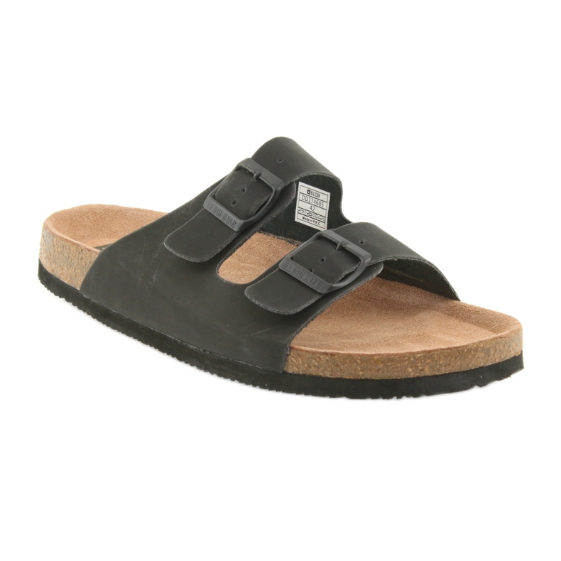 Chaussons profilés pour hommes Big Star 174605 noirs 1