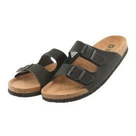 Chaussons profilés pour hommes Big Star 174605 noirs le noir 3