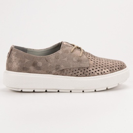 Goodin Chaussures en cuir léger multicolore jaune 6