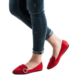 Ch. Creation Mocassins élégants rouge 7