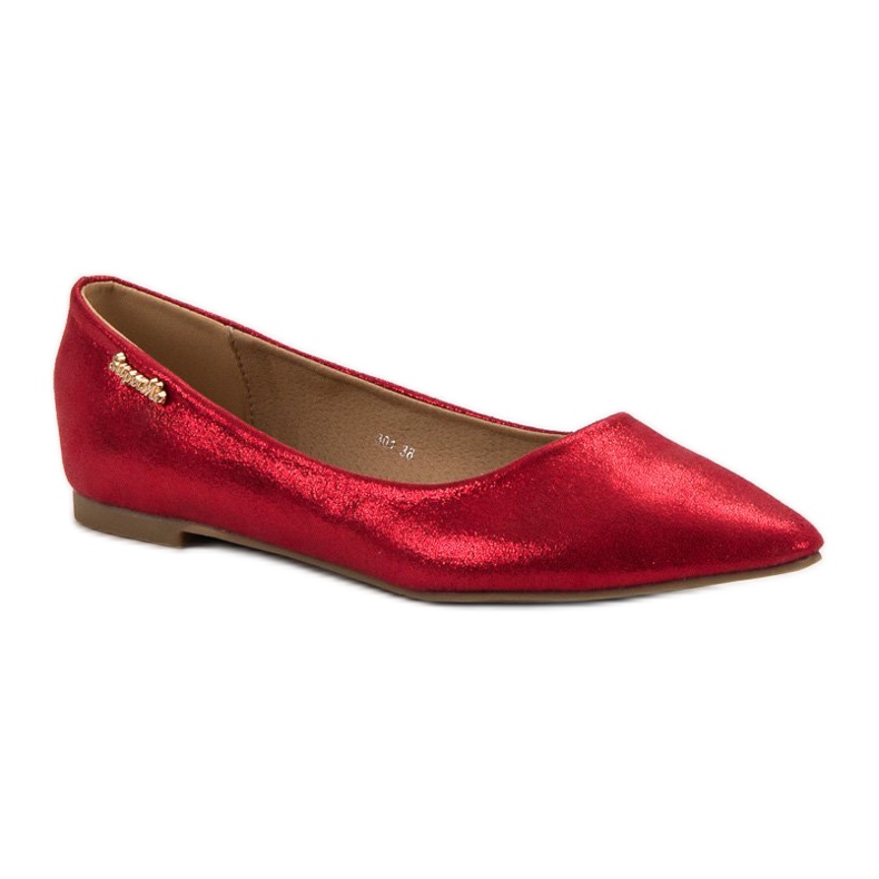 Super Me Ballerines brillantes rouge 1 Super Me Ballerines brillantes rouge 1