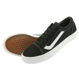 Sneakers à égalité de l'Atletico 18081 noir / blanc le noir 5
