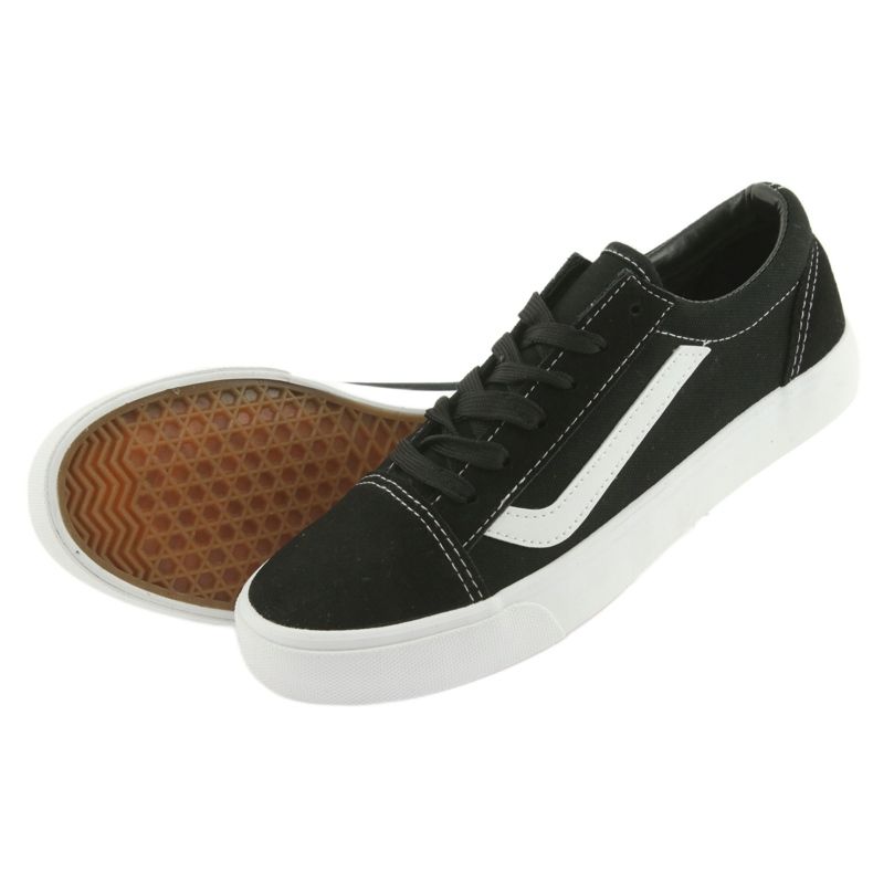 Sneakers à égalité de l'Atletico 18081 noir / blanc 5