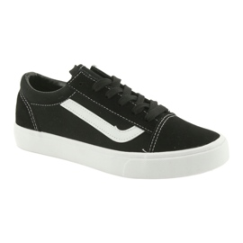 Sneakers à égalité de l'Atletico 18081 noir / blanc le noir 1
