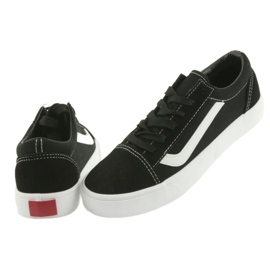 Sneakers à égalité de l'Atletico 18081 noir / blanc le noir 4