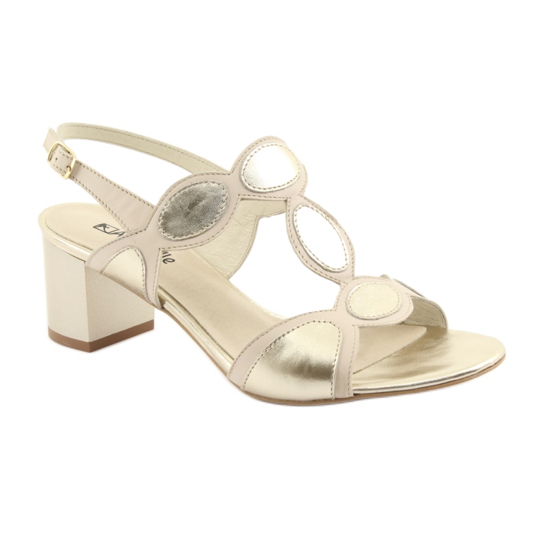 Sandales femme beige/or Anabelle 1352 brun jaune 1