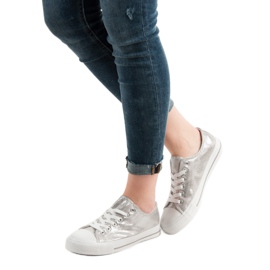Bestelle Baskets argentées gris 1