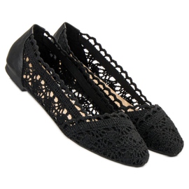 Coura Ballerines en dentelle noire 2 Coura Ballerines en dentelle noire 2
