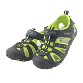 American Club DR11 sandales velcro pour garçons vert bleu marine 3
