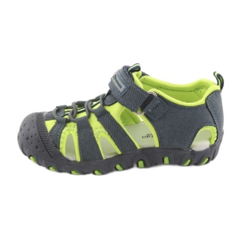 American Club DR11 sandales velcro pour garçons vert bleu marine 2