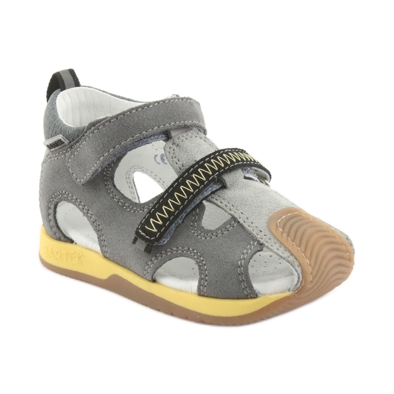 Sandales garçons navets Bartek 81772 gris jaune 1