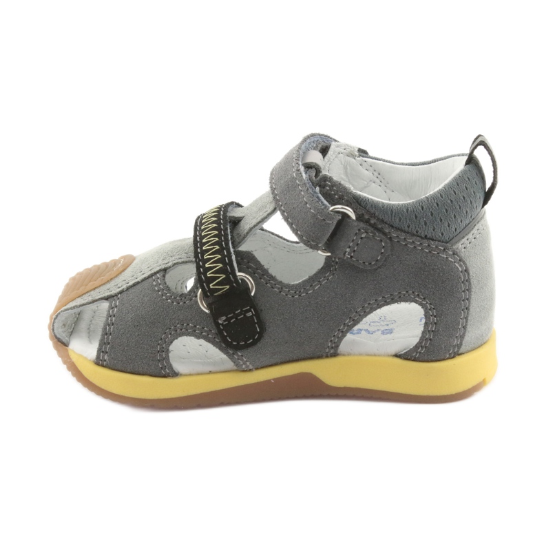 Sandales garçons navets Bartek 81772 gris jaune 2