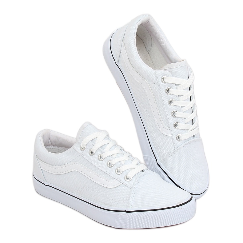 Baskets blanches pour femmes LS-2091 Blanc 2