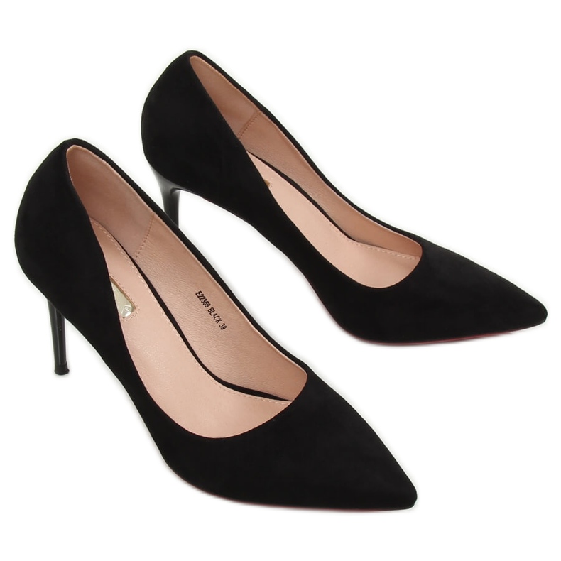 Escarpins sur une broche noire E22369 Noir le noir 1