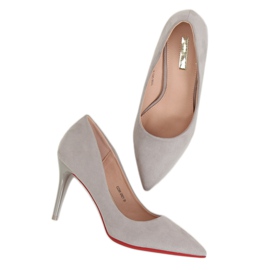 Escarpins sur une broche grise E22369 Gris 1