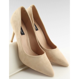 Escarpins sur un talon aiguille 66-26 Beige II-GAT 1