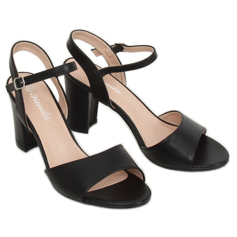 Sandales noires talons hauts FZ583 Noir 2